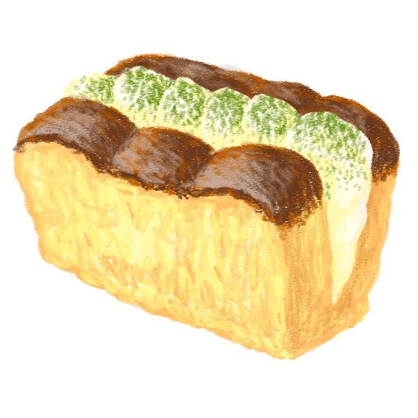 和風カステラ抹茶ティラミスサンド